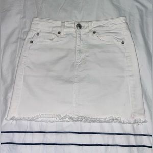White American Eagle High-Rise Mini Skirt